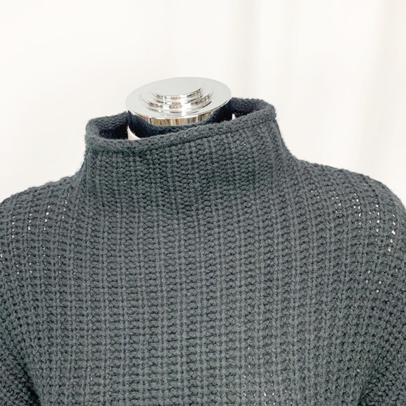 Madewell Mock Neck Side-Button Pullover Wool Blend Sweater Small - Picture 7 of 11